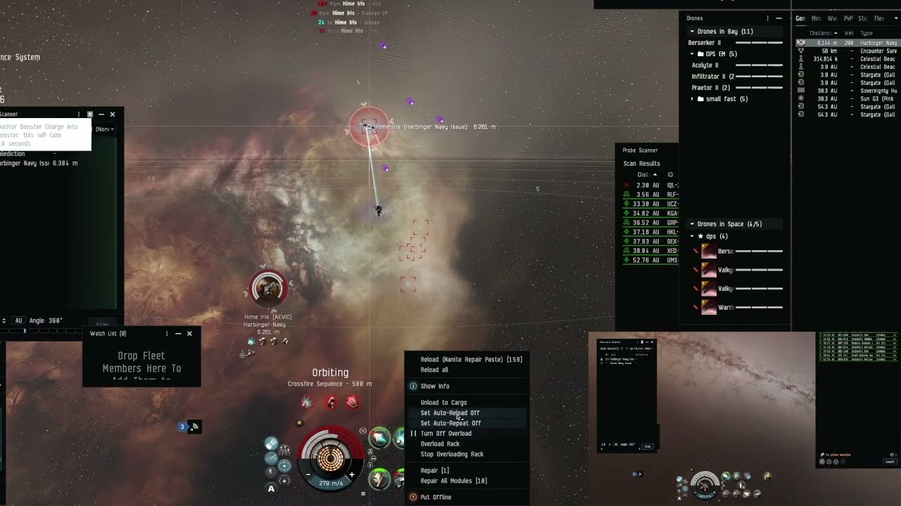 Vexor Navy Issue Vs Harbinger Navy #eveonline #pvp  #gaming #gameplay #mmorpg