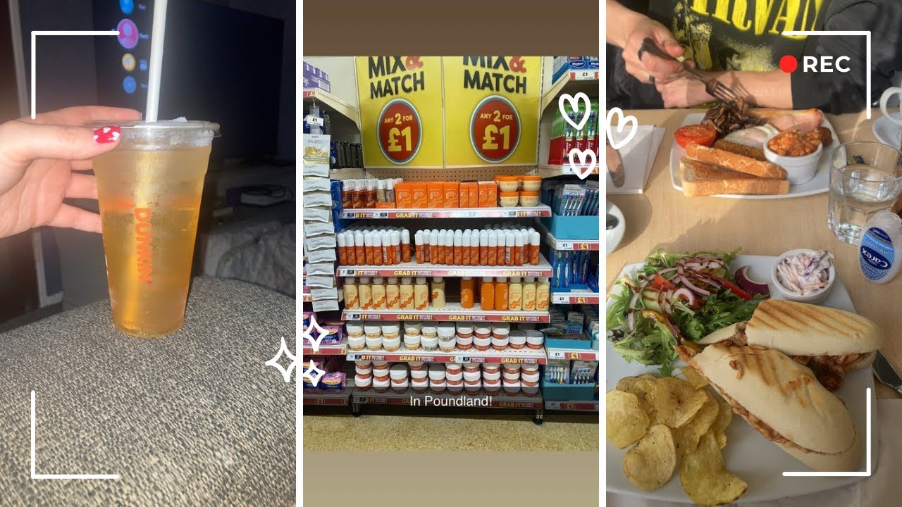 Dunkin, shopping, and lunch out // Vlog 💕💕