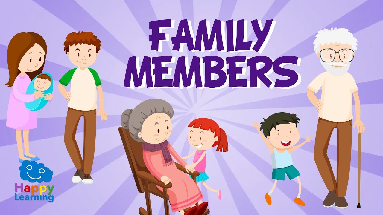 Miembros de la familia en ingl&eacute;s | V&iacute;deos Educativos para Ni&ntilde;os. Aprende ingl&eacute;s