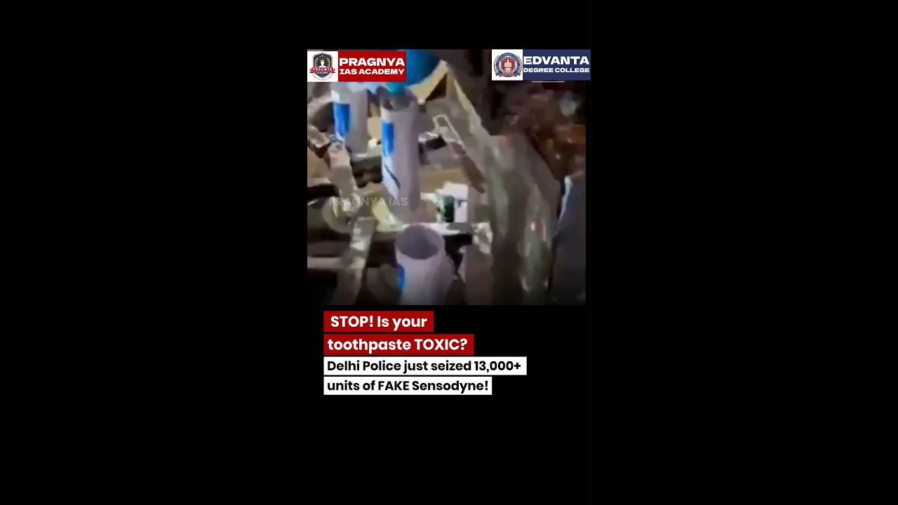 FAKE SENSODYNE SCAM: Delhi Police Raid Busted! Is Your Toothpaste Safe? ⚠️
