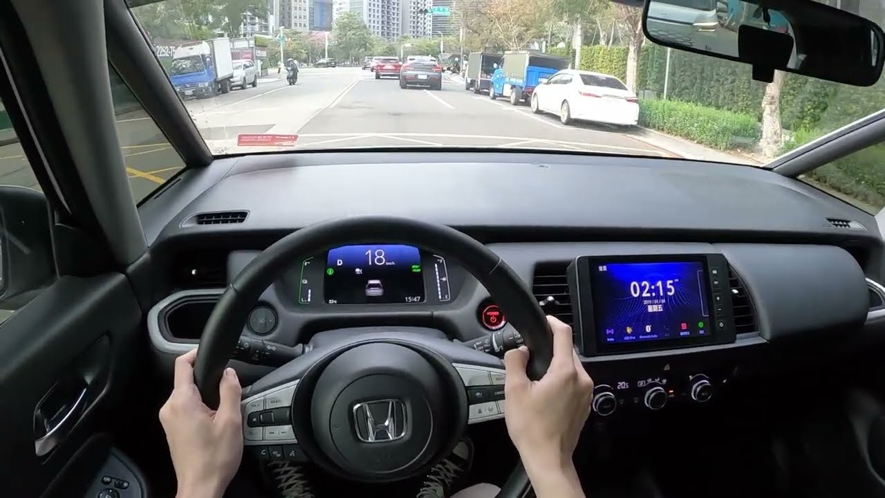 2023 Honda Fit e:HEV | POV Test Drive 試駕 | Taichung 七期 台灣大道 | ASMR | iRent 租車
