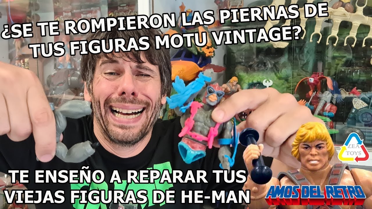 Arreglando figuras de He-man MOTU vintage como nunca antes hecho con conectores