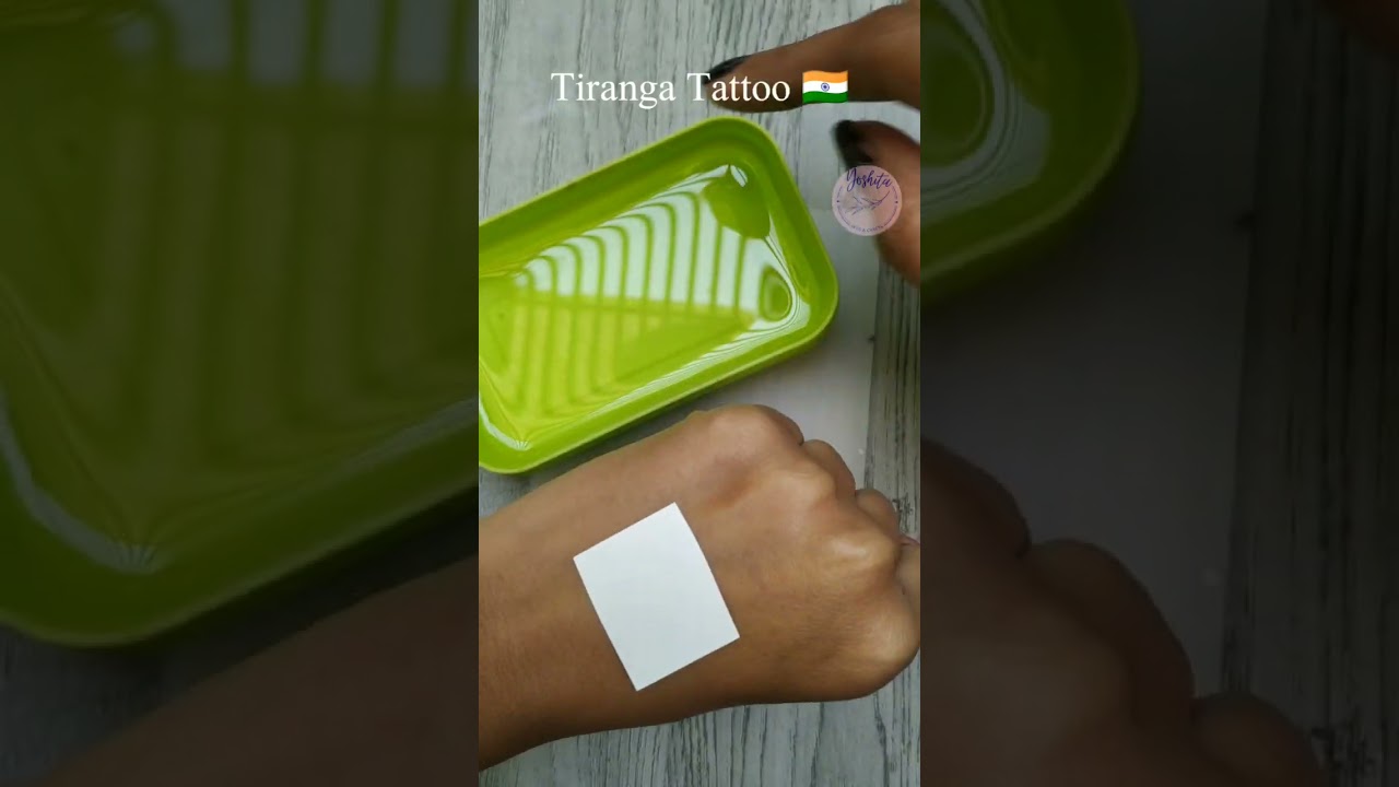 Tiranga Tattoo | Tiranga Sticker #shorts