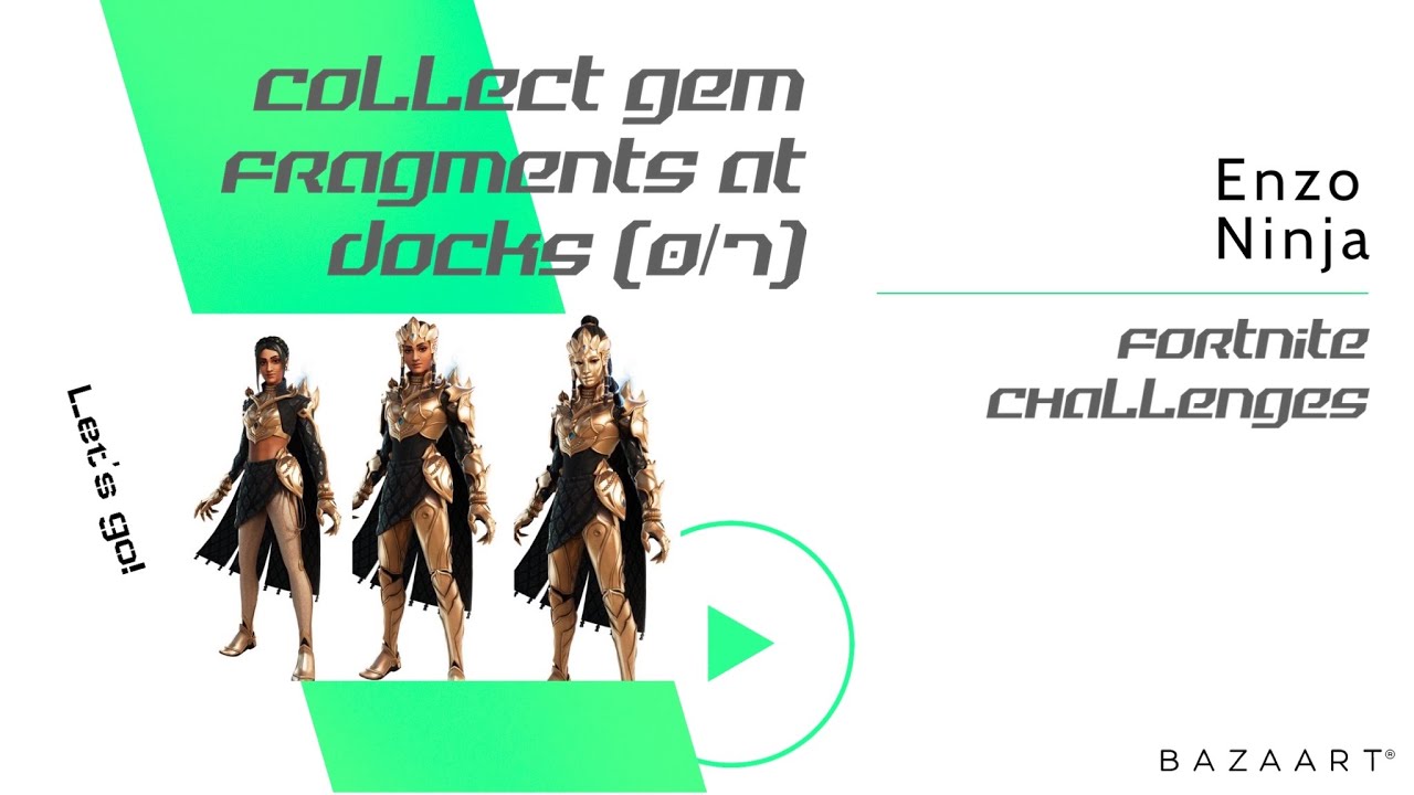 Collect gem fragments at docks (all locations) - Shanta challenges💎