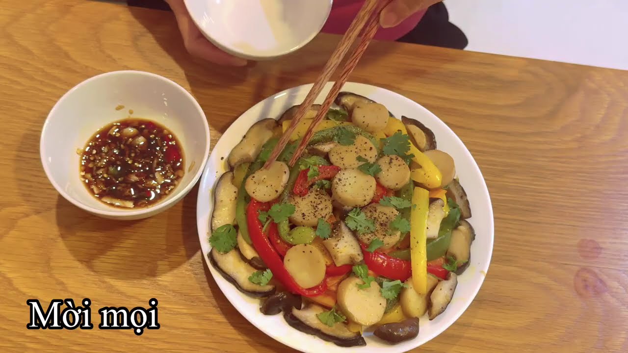 Món Chay Ngon Dễ Làm | Nấm Đùi Gà Xào Ớt Chuông Cà Rốt #19