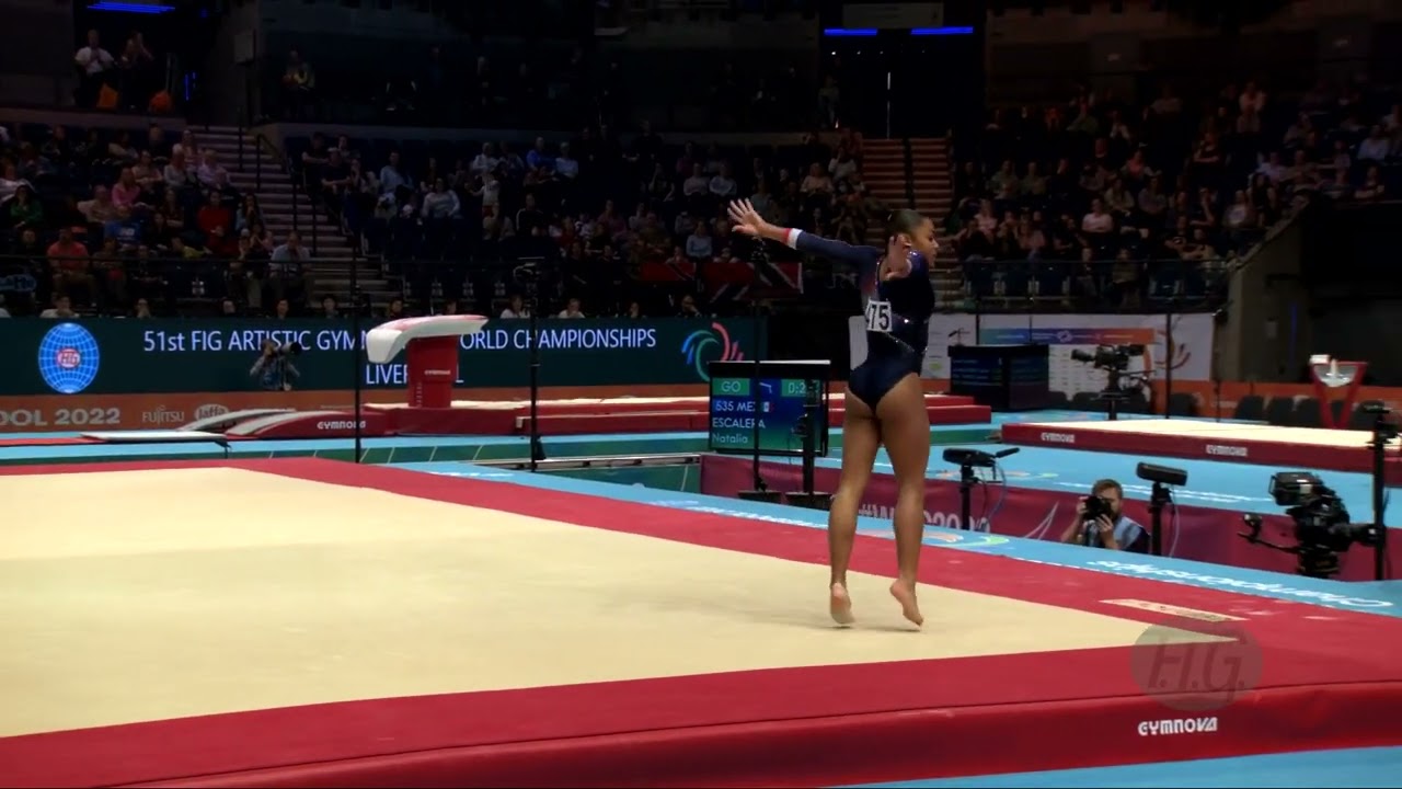 de JESUS dos SANTOS Melanie (FRA) - 2022 Artistic Worlds, Liverpool (GBR) - Qualifications Floor Ex