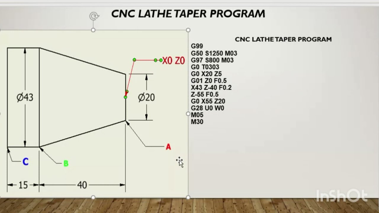 CNC BUBUT PROGRAM TAPER/TIRUS