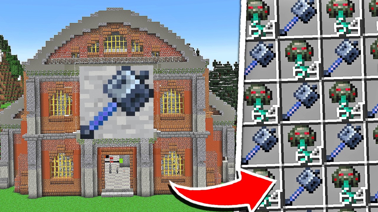 Я построил ферму булав в Minecraft Hardcore