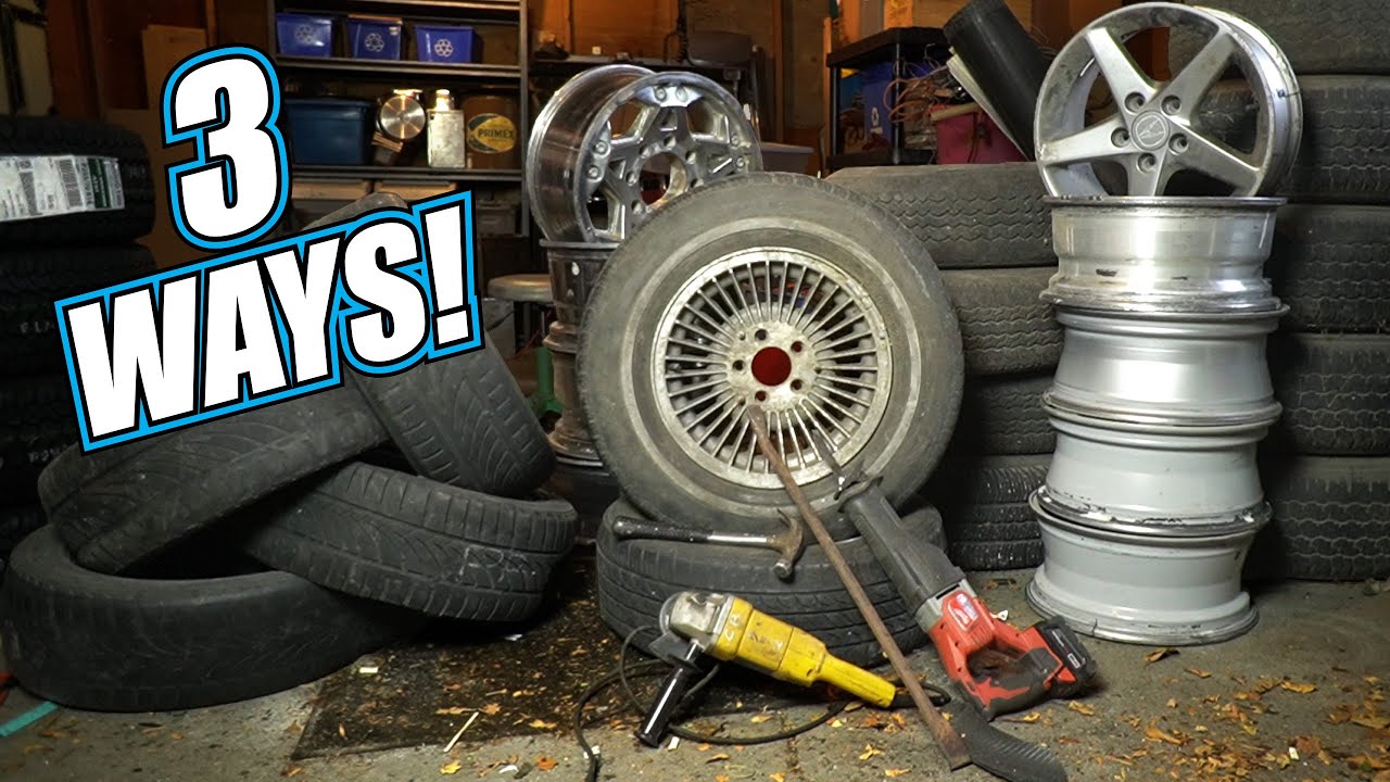 How to Take a Tire Off a Rim Fast and Easy for Scrap Aluminum