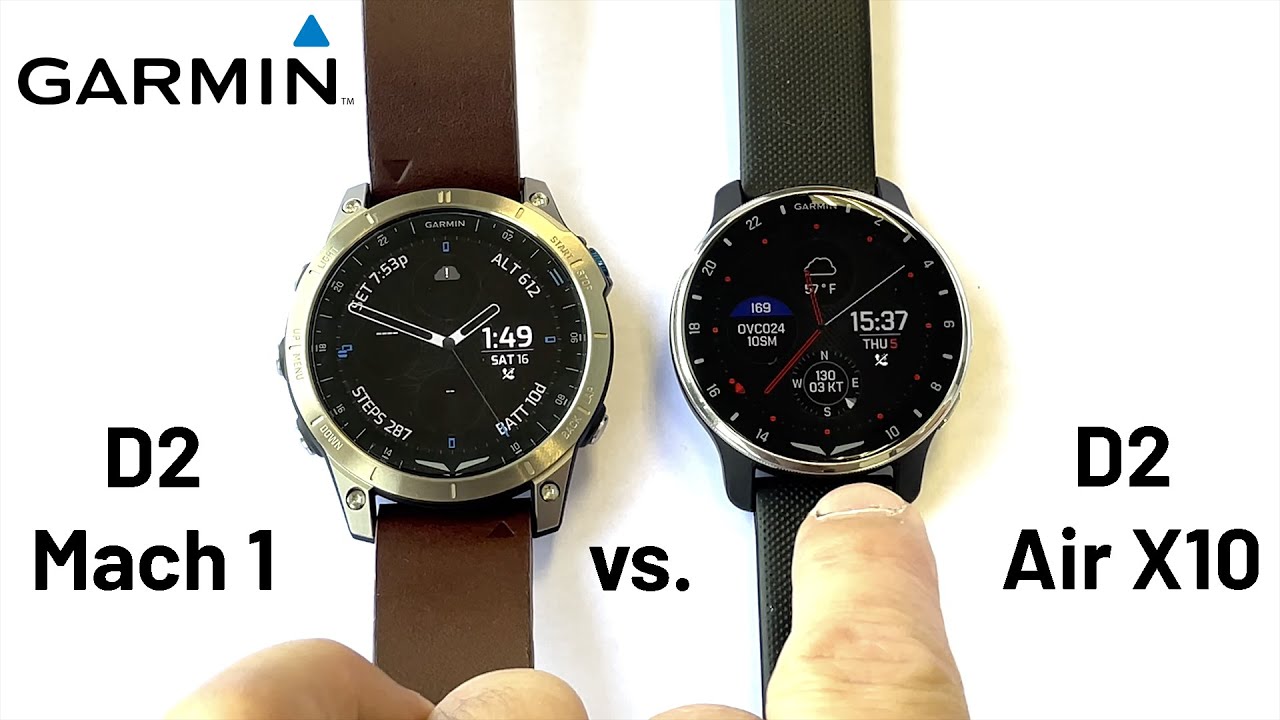 Garmin D2 Air X10 kontra D2 Mach 1 &ndash; por&oacute;wnanie smartwatch&oacute;w lotniczych dla pilot&oacute;w