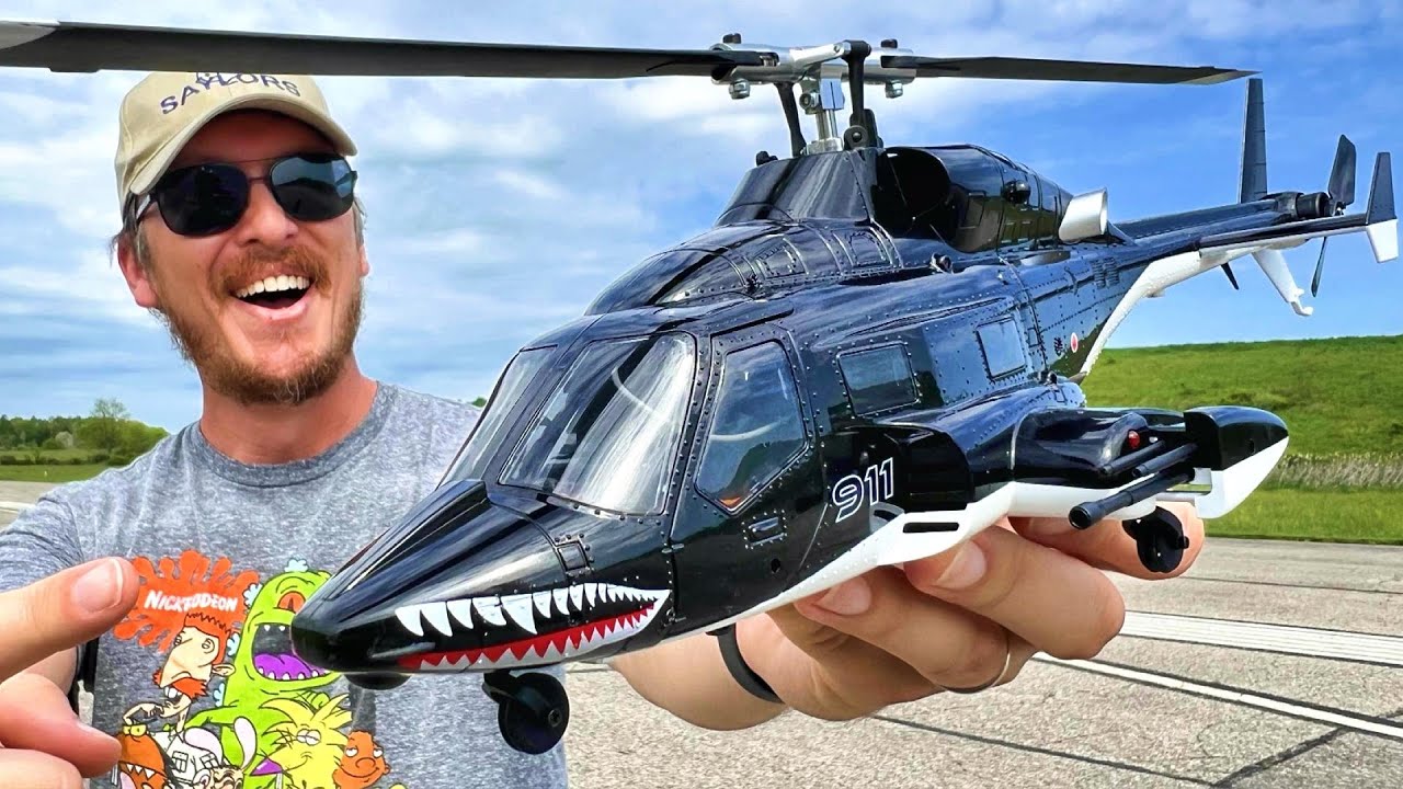 Dominate The Skies with this ADVANCED RC Airwolf Helicopter