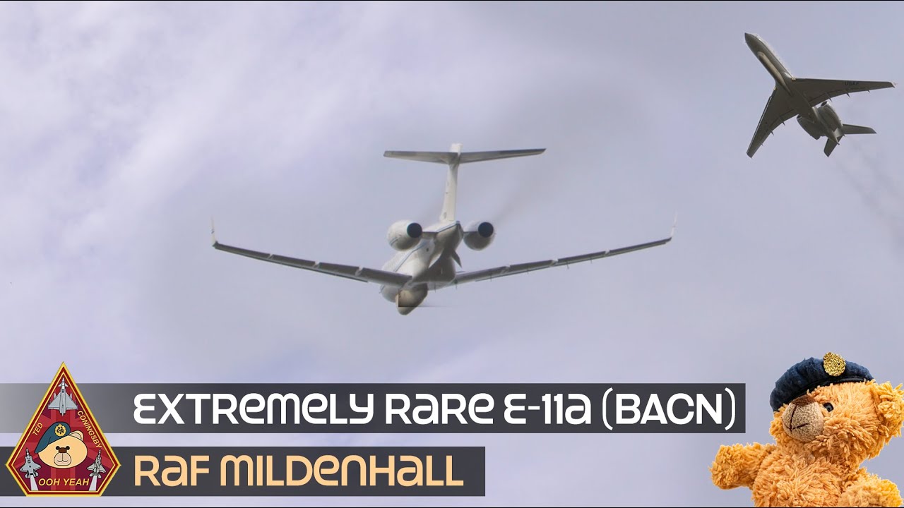 EXTREMELY RARE USAF E-11 BATTLEFIELD AIRBORNE COMMUNICATIONS NODE (BACN) • RAF MILDENHALL
