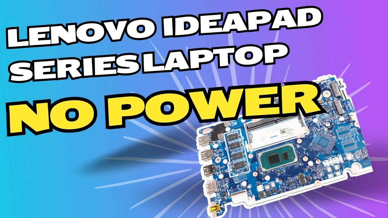 Lenovo ideapad  3 series not turning on