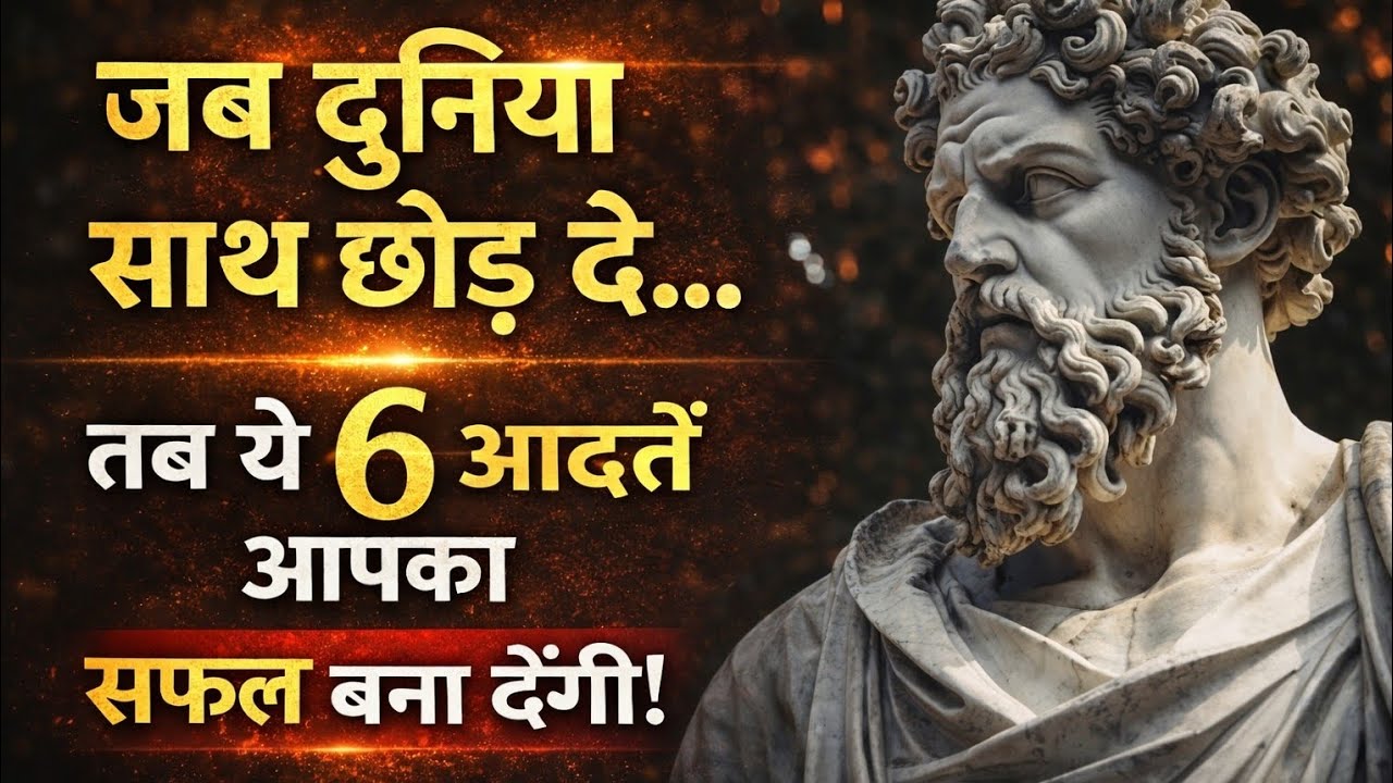 जब दुनिया साथ छोड़ दे | ये 6 आदतें आपको ज़िंदगी में सफल बना देंगी | Stoic Motivation Hindi