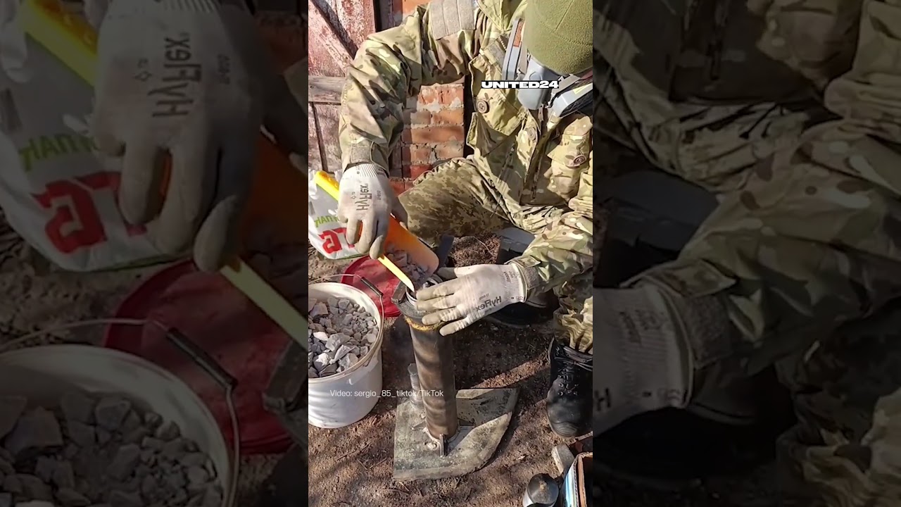 Ukrainian Soldier Makes Munition for a Drone #warinukraine
