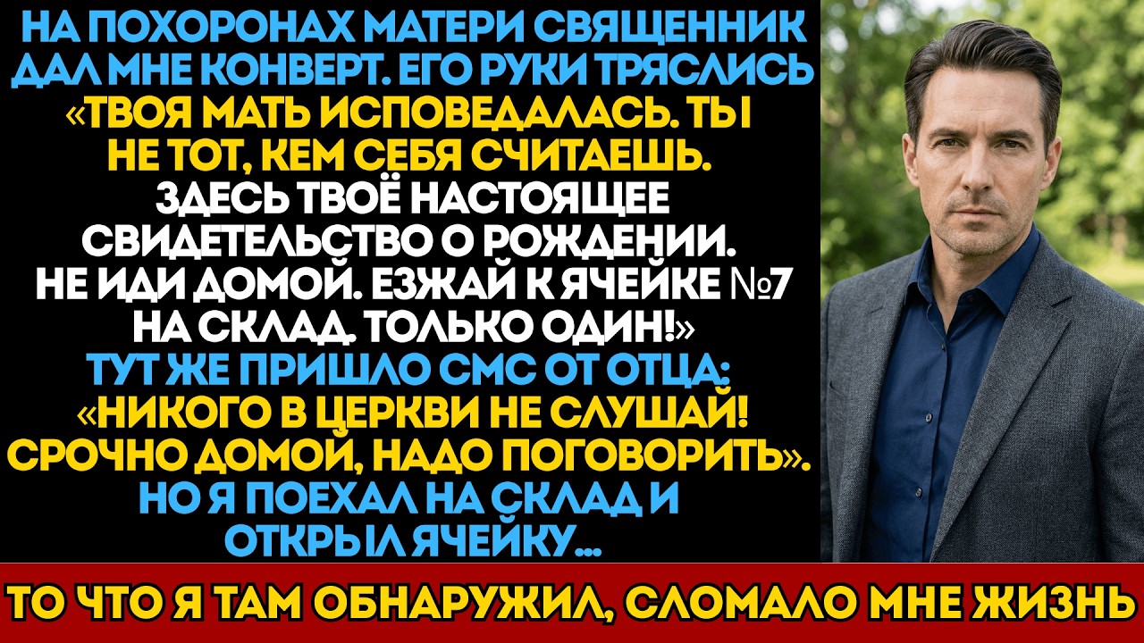 Прямо у гроба священник сунул мне ключ: &laquo;Твоя мать лгала всем. Не смей идти домой, поезжай в...&raquo;