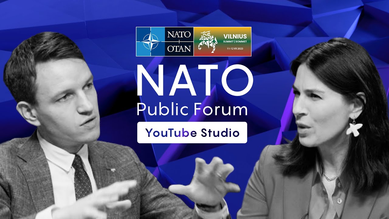 NATO Public Forum YouTube Studio | Linas Kojala meets Maria Efrosinina