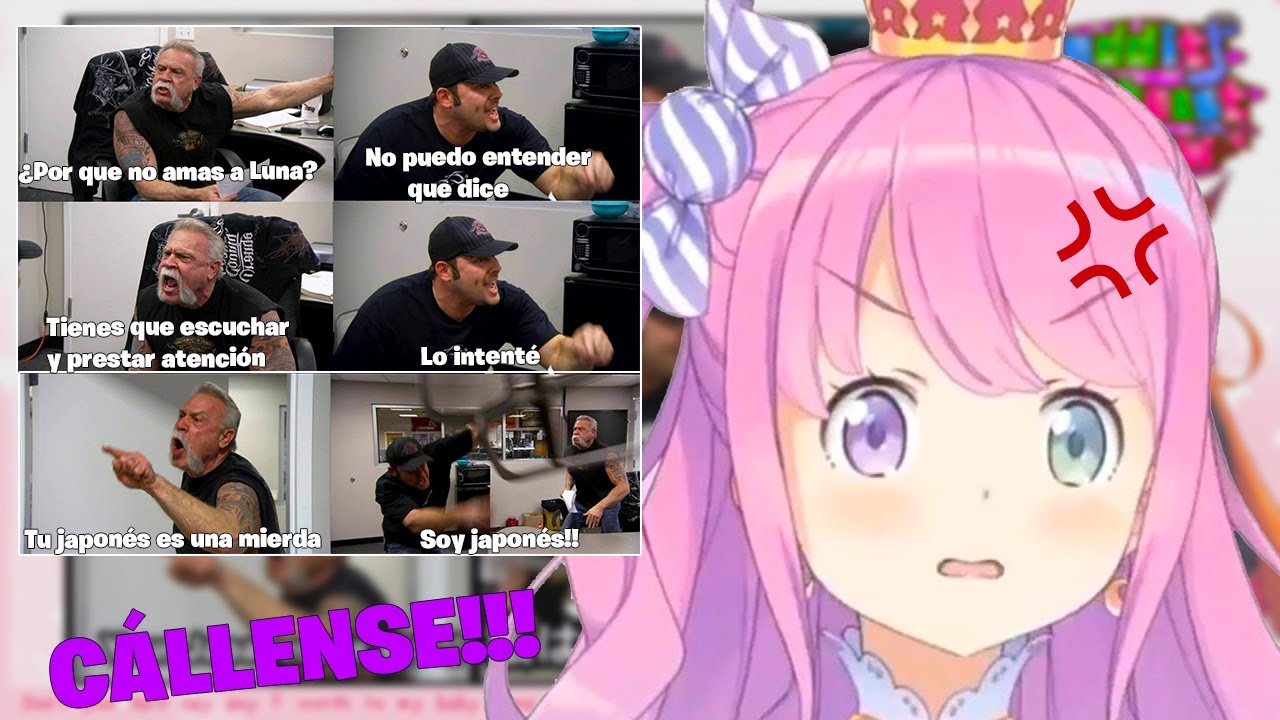 Luna se enoja cuando se entera que ni los japoneses entienden lo que ella dice【Hololive / Esp sub】