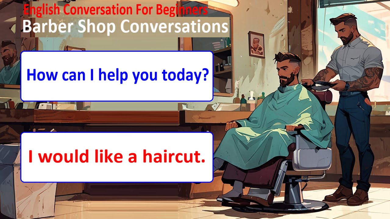 English Conversation Practice for Beginners | Learn Barber Shop English Common Questions and Answers