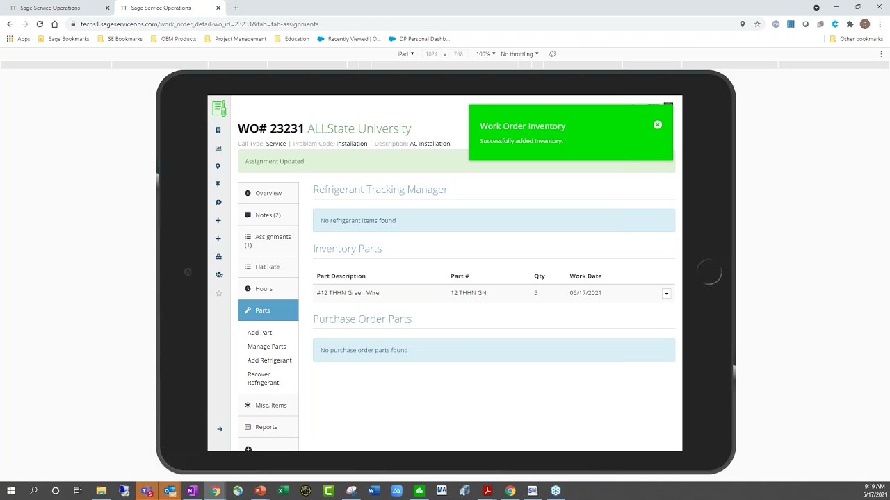 2021 Sage Service Operations for Sage 300 CRE