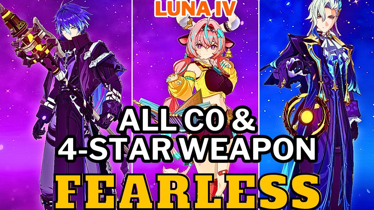 【NEW Stygian Onslaught 6.3/Luna IV】ALL C0 & 4-STAR WEAPON ONLY | Fearless Difficulty 5