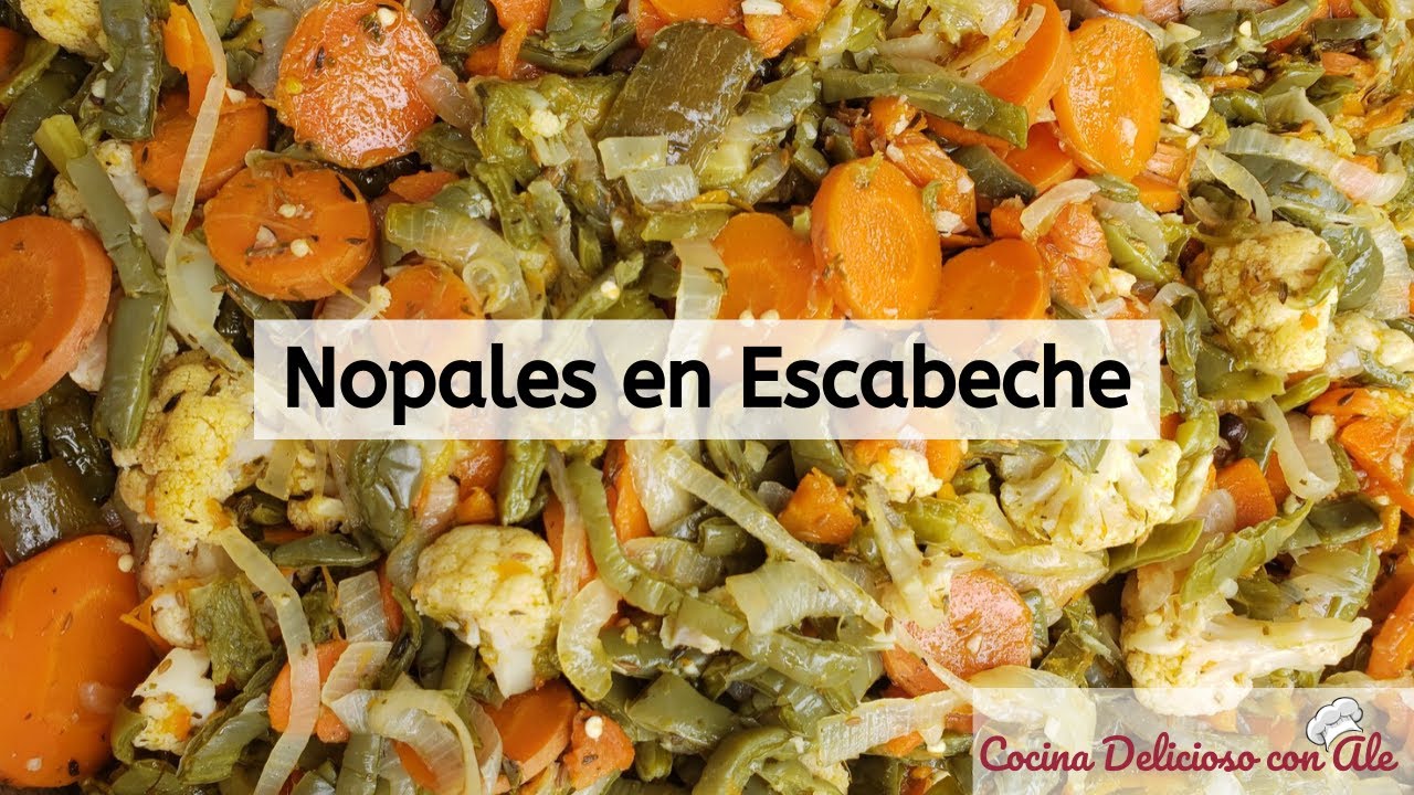 Nopales En Escabeche-COCINA DELICIOSO CON ALE.
