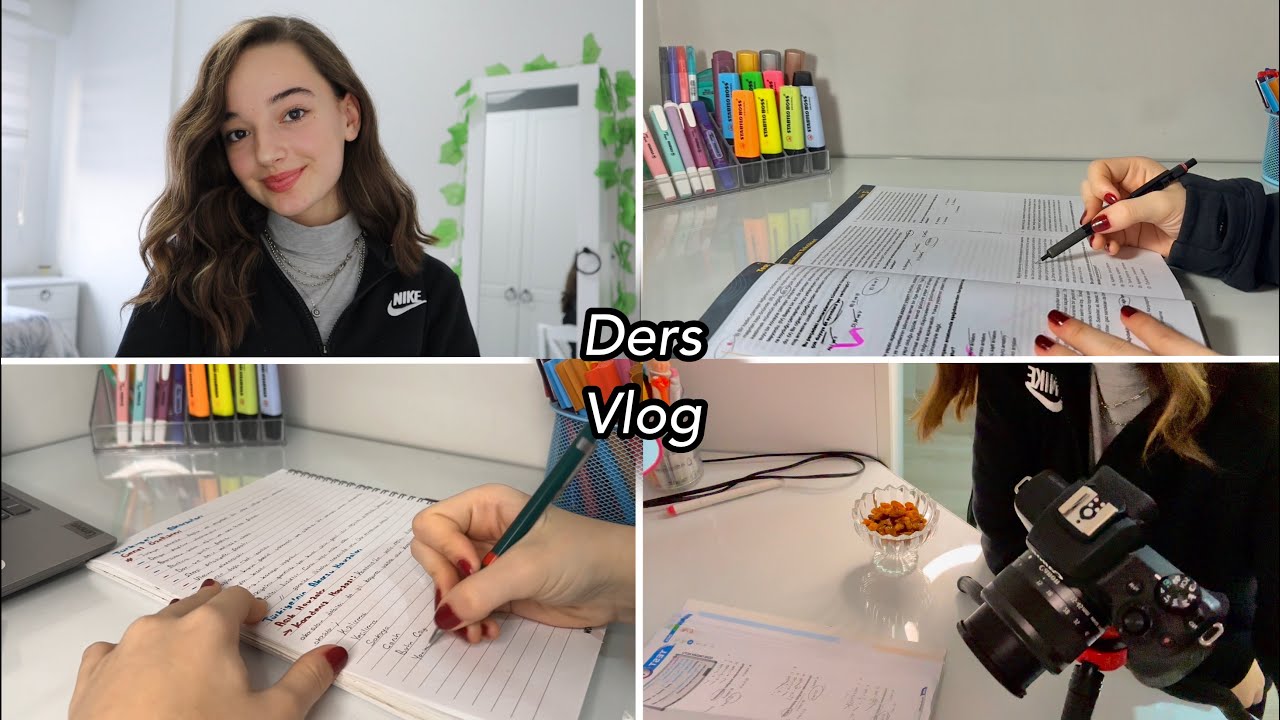 Ders çalışma günlüğüm💓(bol konuşmalı)hayatımdan verimli bir gün