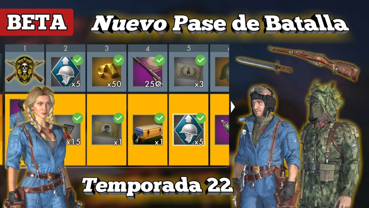 ⚡Nuevo Pase de Batalla⚡Nuevos Llaveros - Temporada 22 / World War Heroes | BETA