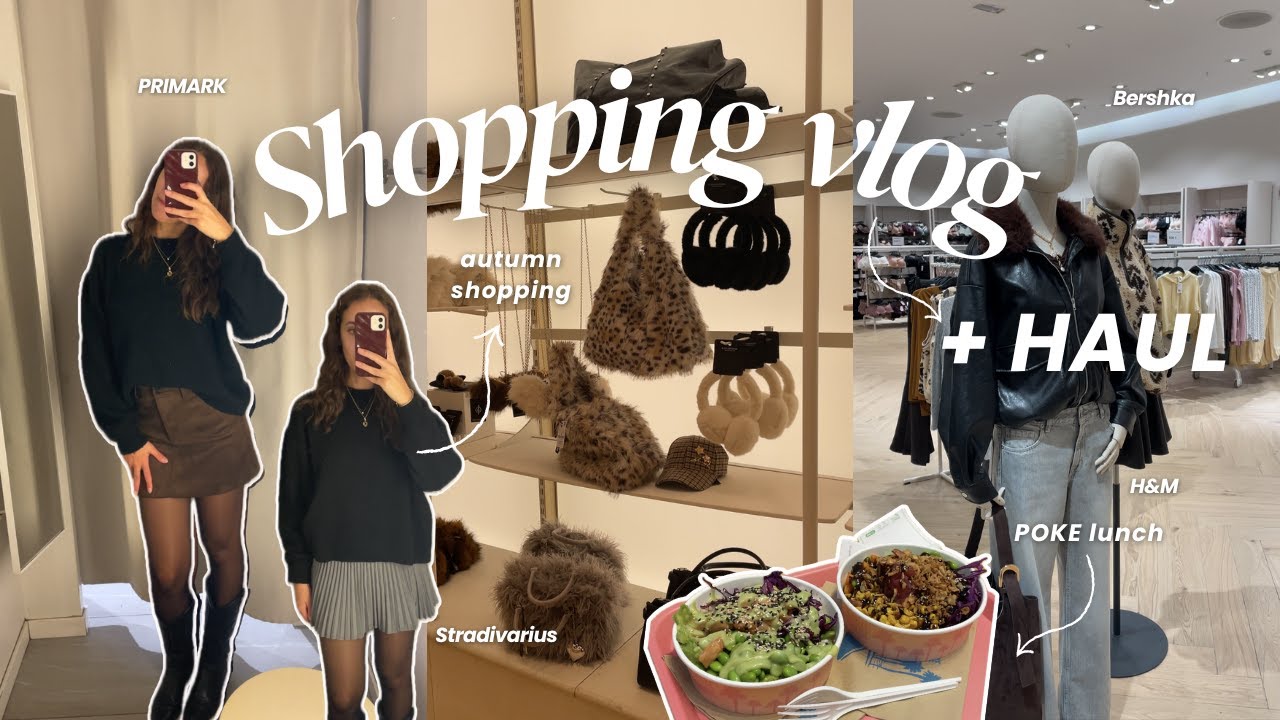 Shopping vlog +HAUL || autumn vibes, primark, bershka, pull&bear