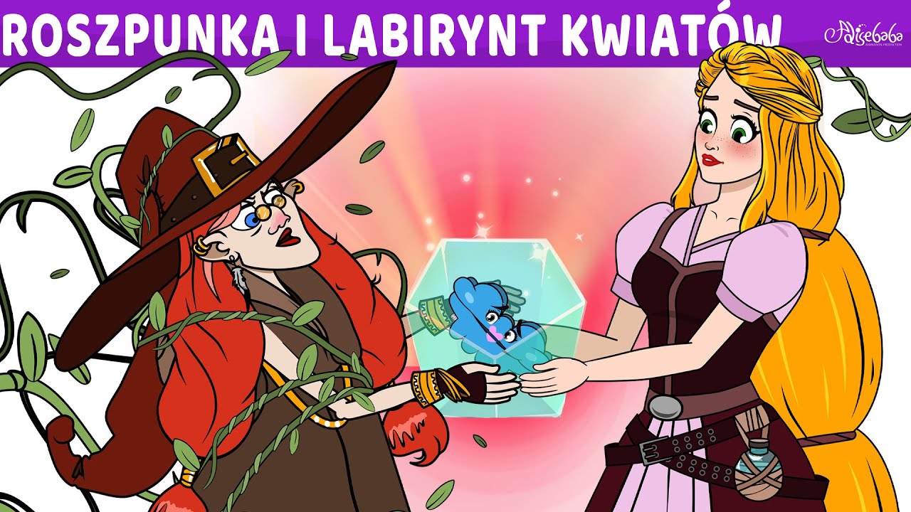Roszpunka i Labirynt Kwiatów | Bajki po Polsku | Bajka i opowiadania na Dobranoc | Kreskówka