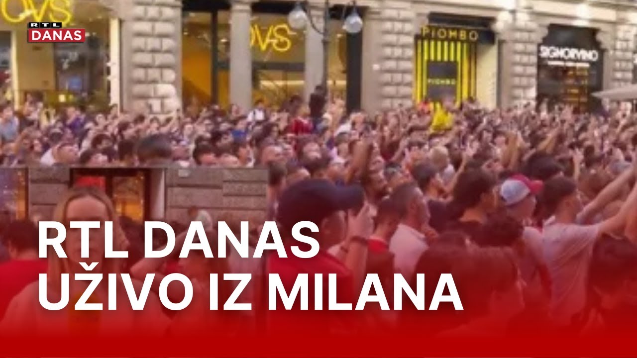Srčano, glasno i potpuno euforično: U centru Milana prava ludnica za Lukom | RTL Danas