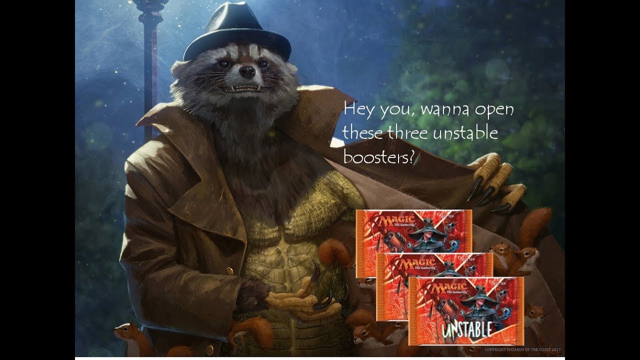 Magic The Gathering: Opening 3 Unstable Booster Packs: Man, that's funny...