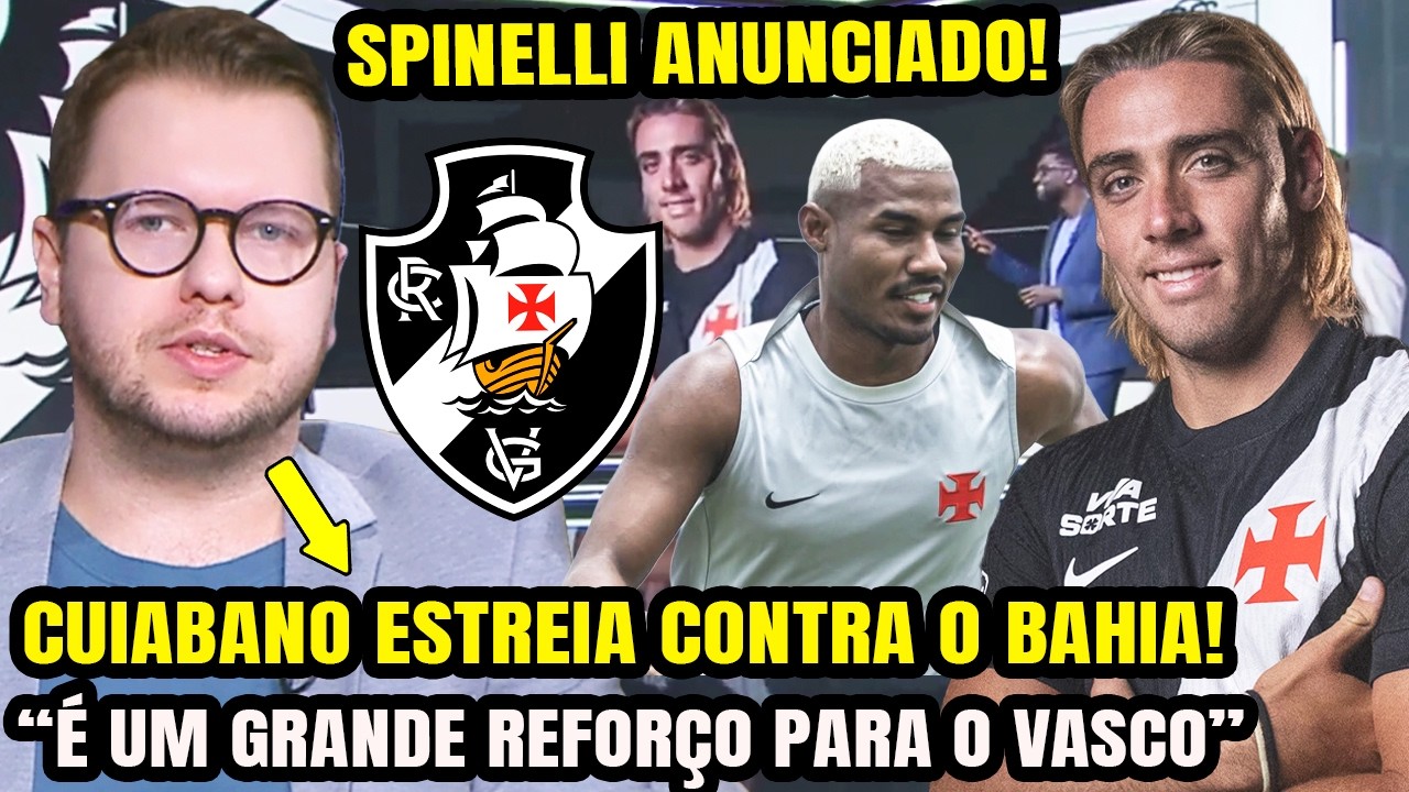 VASCO ANUNCIA SPINELLI! IMPRENSA SE RENDE AO NOVO ATACANTE E ANALISA REFORÇOS DO VASCO EM 2026!
