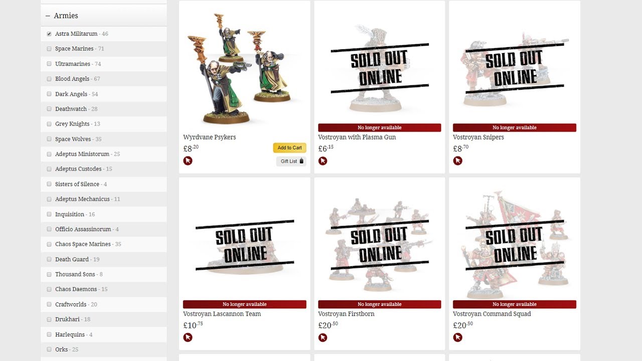 What's going on with the Imperial Guard at Games Workshop?