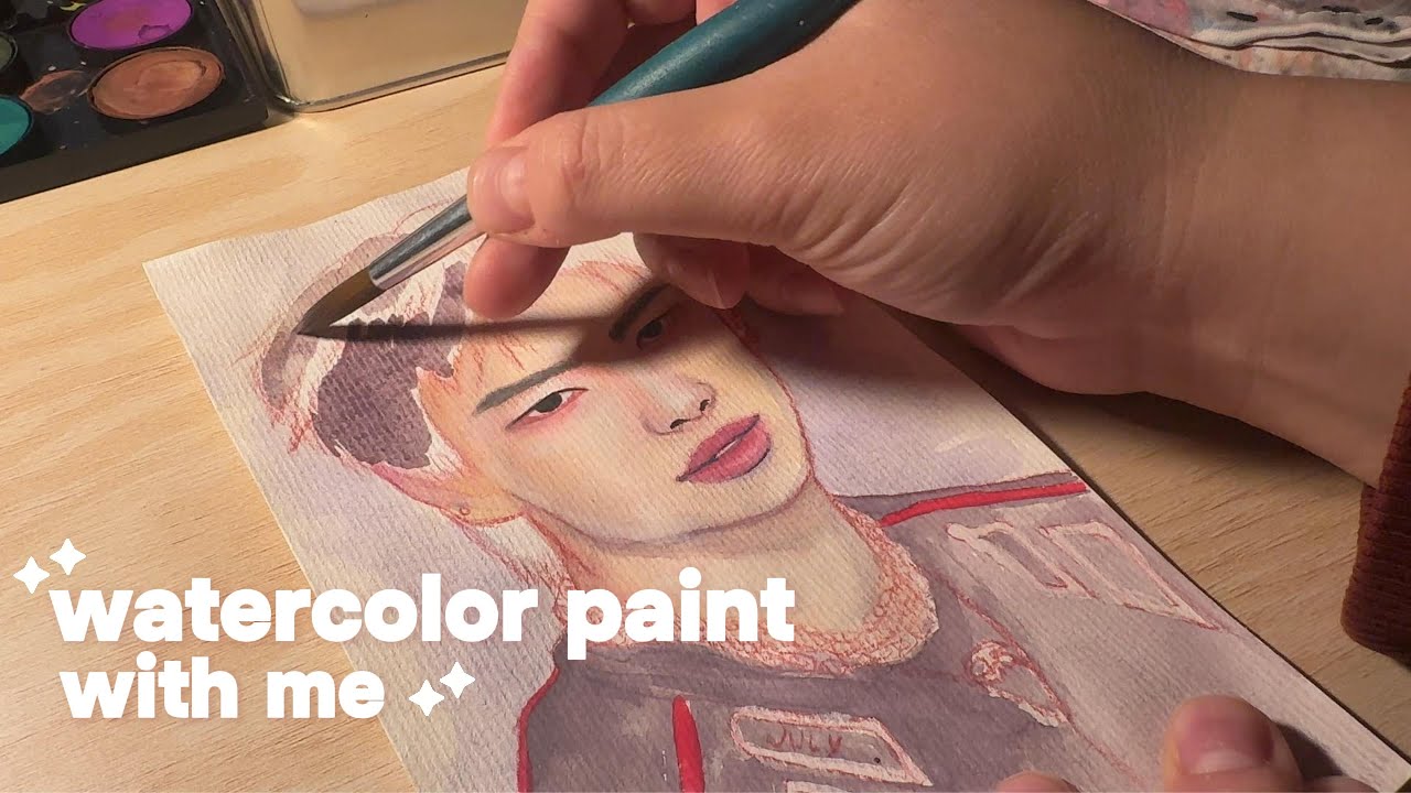 🎨Watercolor Portrait of Hyunjin | Stray Kids Fanart Painting