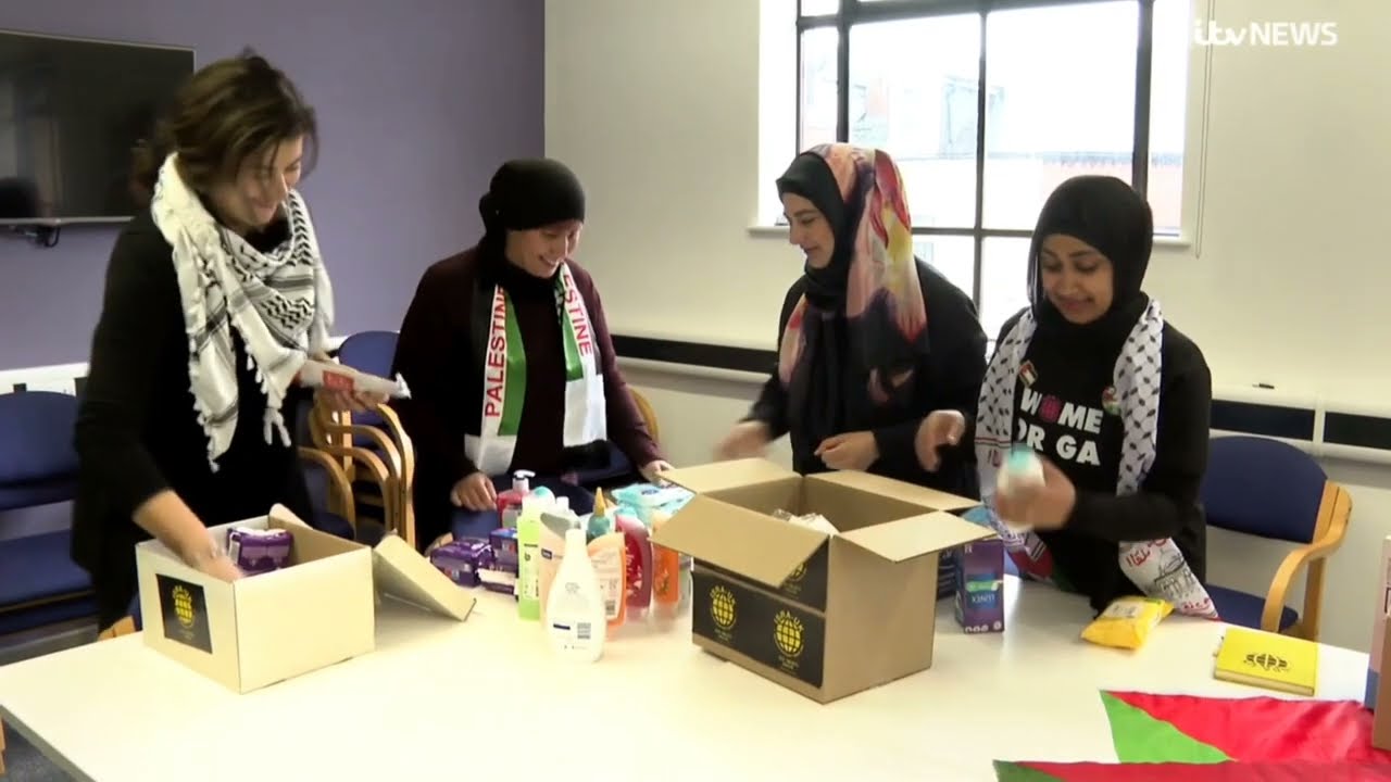 #WomenForGaza: Women who sent period pads to women in #Gaza (ITV Central News) | ISRA UK