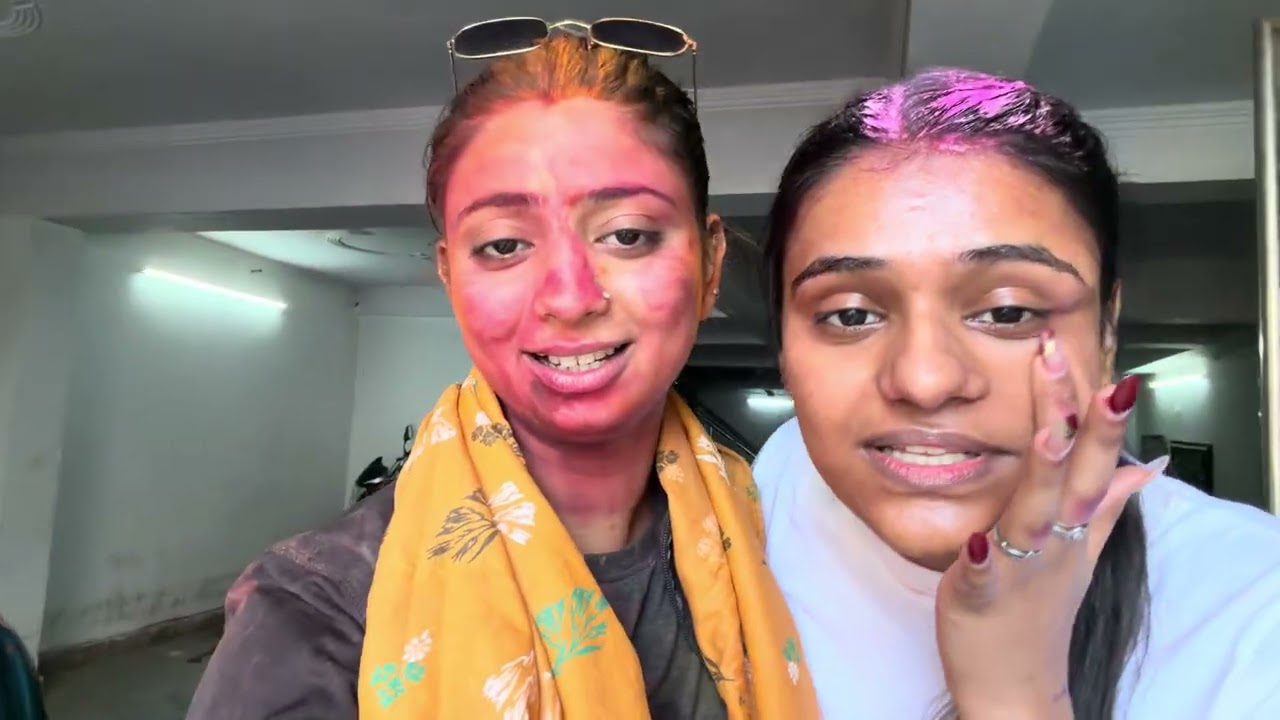 Finally my first YouTube vlog is here and its super special because it’s our Holi celebration😘🌸