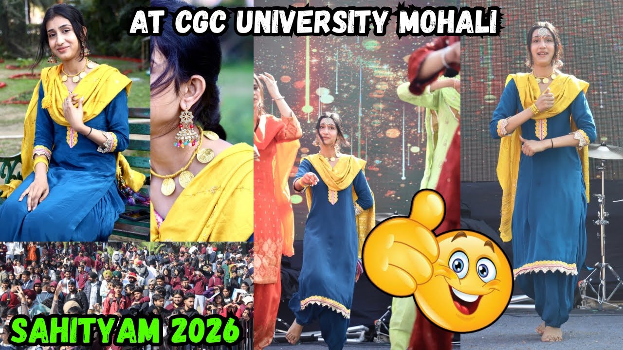 ✨Group 🫶dance 🧿performance at cgc university 😇#mohali  #sahityam2026 #cgcuniversity @ReetVibez 