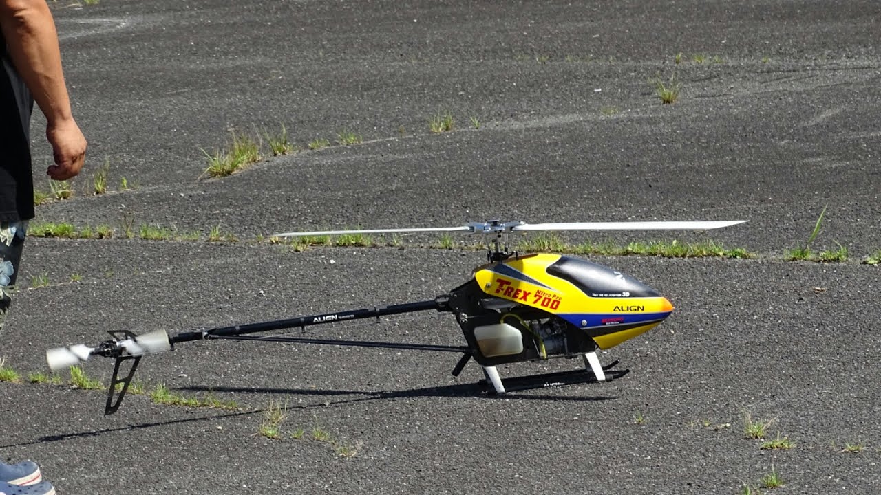 T-REX 700 Nitro Pro OS GT15HZ Vol.2 RC Helicopters flight outdoors