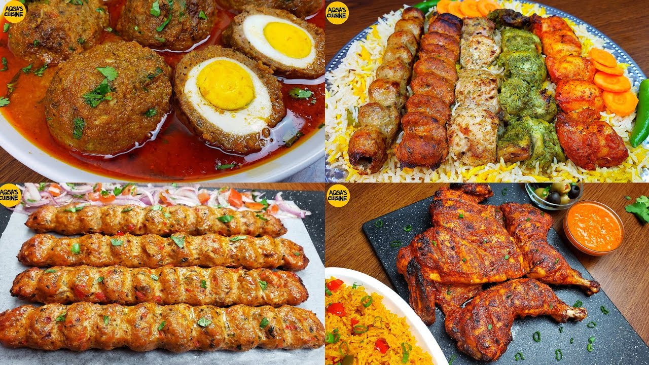 Do Not Miss These Amazing Recipes BBQ Platter, Peri Peri Chicken, Turkish Chicken Kabab, Nargisi