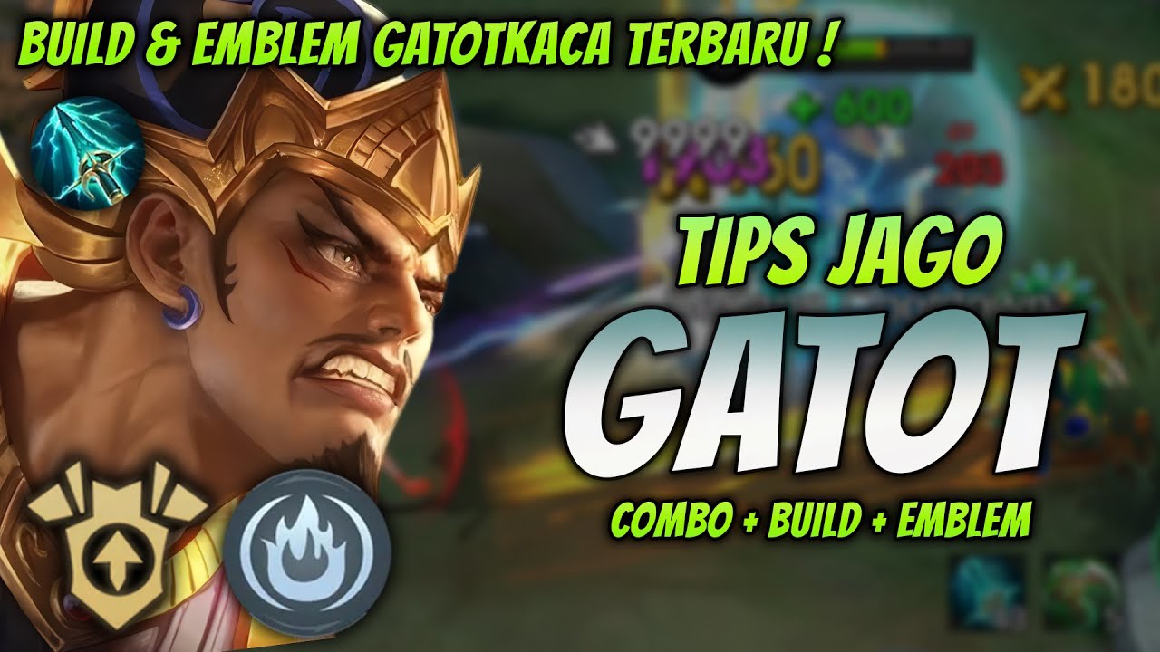 CARA MAIN GATOTKACA META TERBARU ! BUILD & EMBLEM GATOT TERSAKIT 2024 ! | GATOT EXP LANE GAMEPLAY