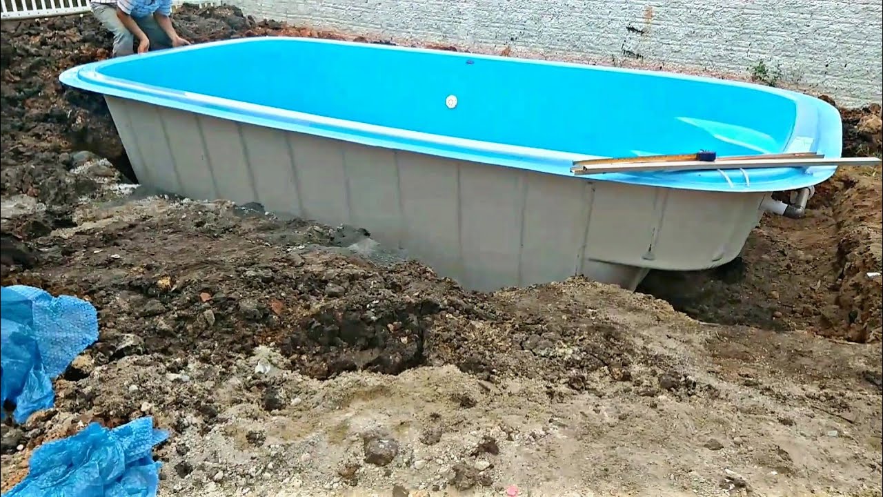 Passo a passo como instalar PISCINA de FIBRA