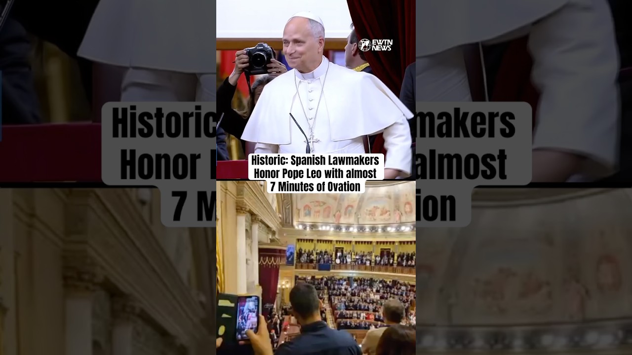 Pope Leo XIV becomes the first Pope to address Spanish Parliament