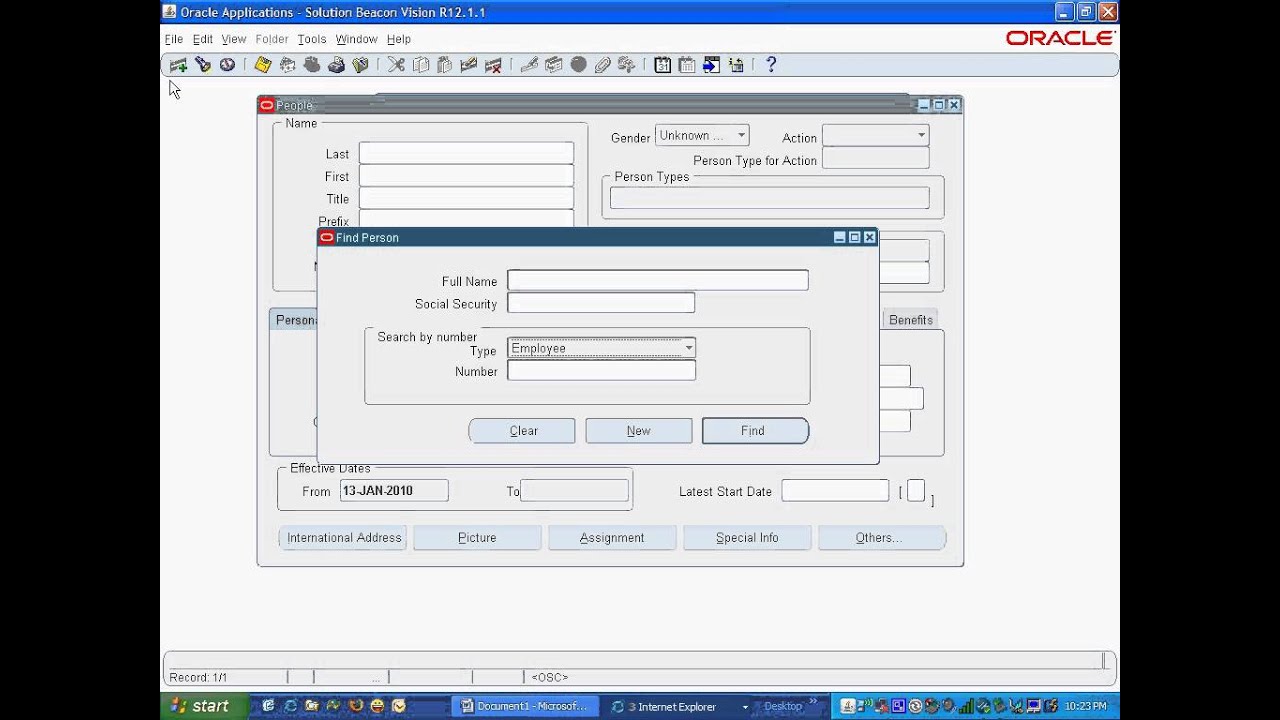 Oracle Apps ebusiness suite r12 Navigation