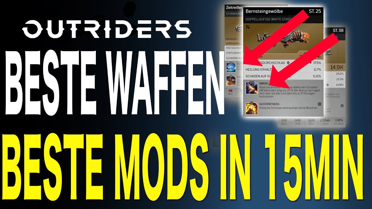Outriders - Die besten Waffenmods - Massig Legendärer Loot in 15 Minuten