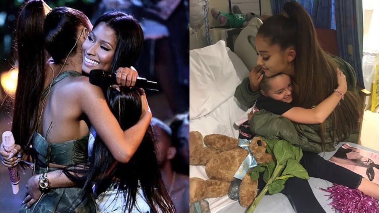 Ariana Grande hugging compilation