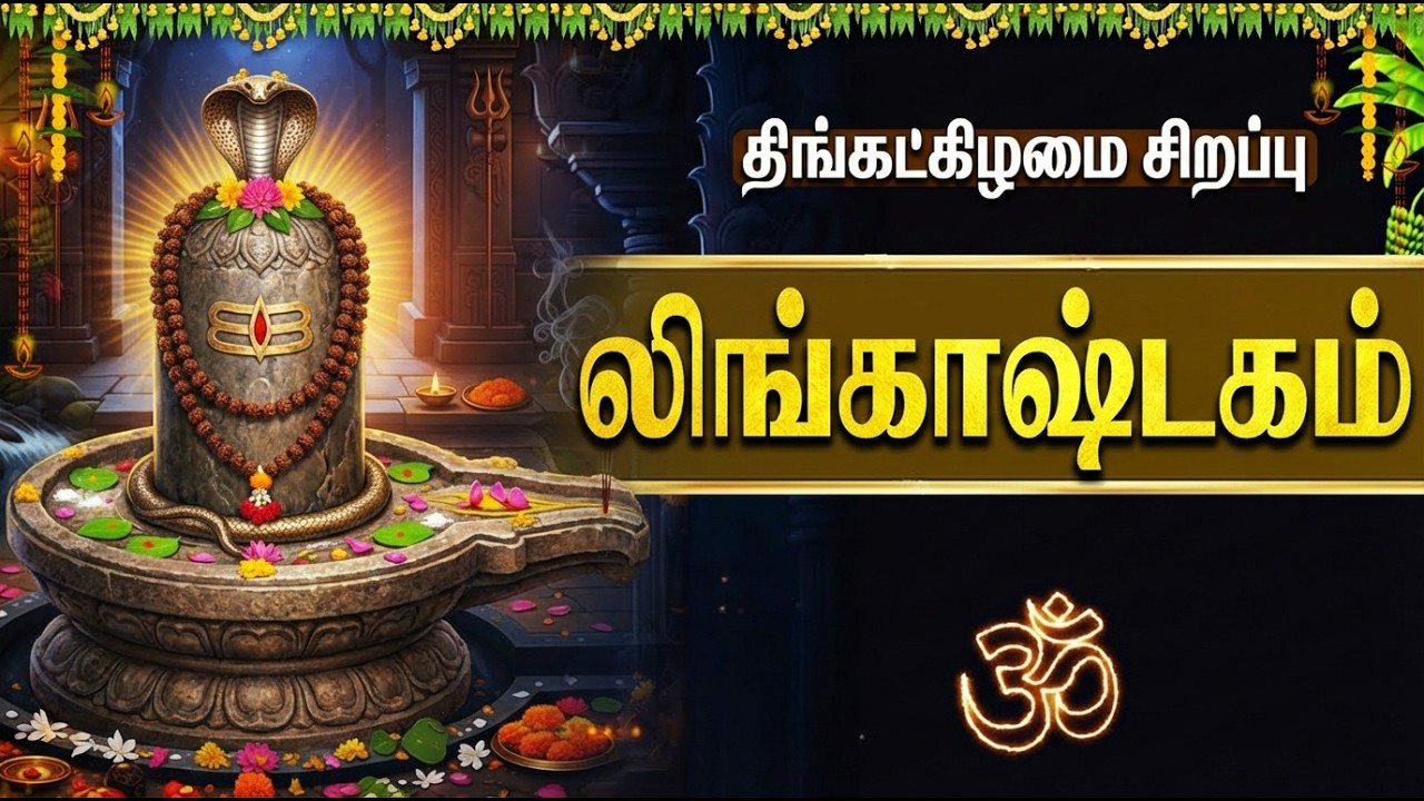Lingashtakam with Tamil Lyrics | Lord Shiva Bhakti Songs | Powerful Sivan Bhakti Padalgal In Tamil