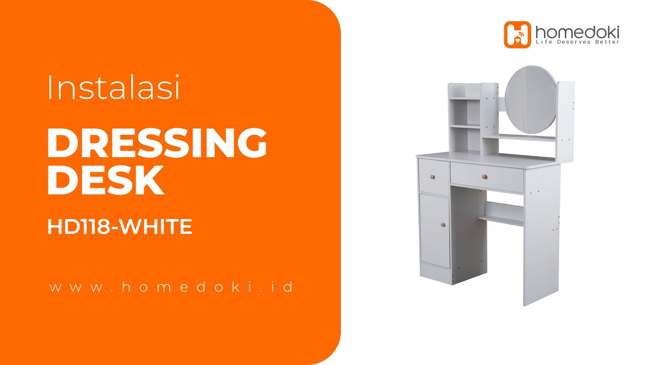 Tutorial Pemasangan HD118 WHITE/ Meja Rias