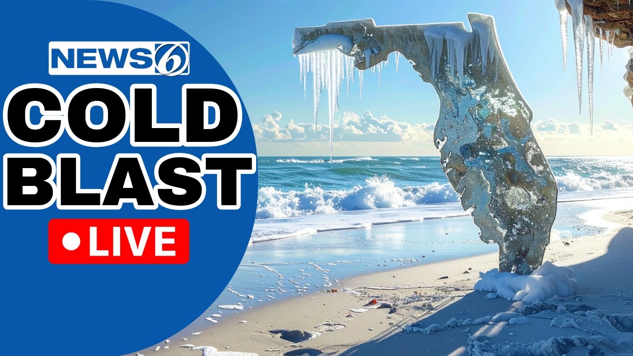 🔴NEWS 6 WEATHER LIVE AT 9:30 | Florida To See A 50 Degree Temperature Drop Behind Cold Front!