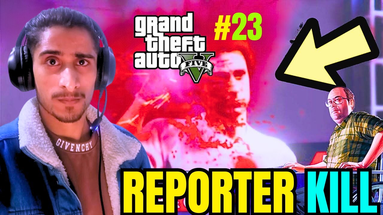 NEWS REPORTER KILL GTA 5 NEW VIDEO GAME PLAY VIDEO (HINDI/URDU) - ONE PLAYER